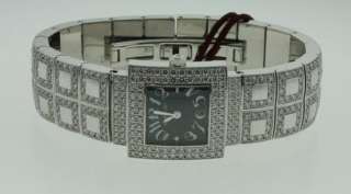 NEW ALL DIAMOND DeLaneau Ladys Bali collection watch  