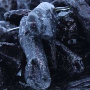 Black Moldavite  Nugget Plain   40mm Height, 10mm Width, Sold by 16 