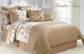 Shadow Vine   12 Piece Comforter Bed Set, Queen   New  