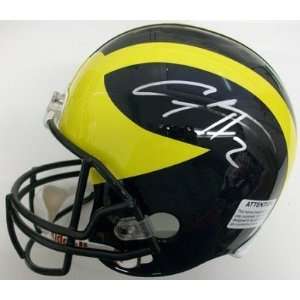 Signed Charles Woodson Helmet   Michigan Wolverins Fs  
