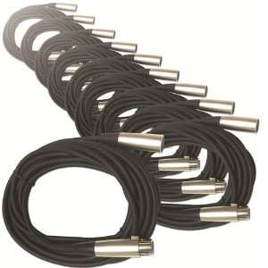  Pro 20Ft Xlr To Xlr Microphone Cable 10 Pack Electronics