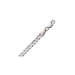  14k White Gold 24 Inch X 4.0 mm Curb Chain Necklace 
