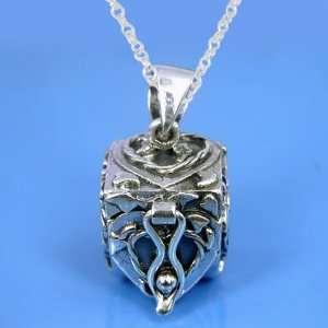  5.60 Grams 925 Sterling Silver Oxidized Design Heart 