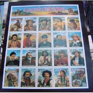  Wild West Legends of the West Stamps Poster Everything 
