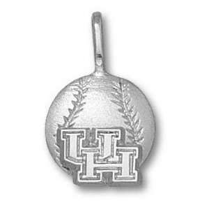 Houston Cougars Sterling Silver UH Baseball Pendant  