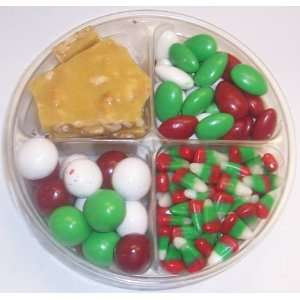   Corn, Christmas Jordan Almonds, Christmas Malt Balls, & Peanut Brittle