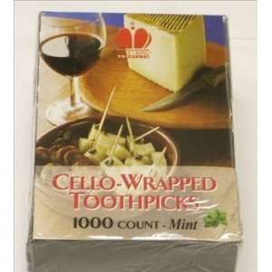  Cello Wrapped Mint Toothpicks 15000/Case