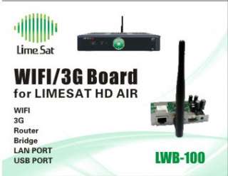 WiFi 3G MAX BOARD LWB 100 WIRELESS ADAPTER FOR LIMESAT HD AIR LIME SAT 