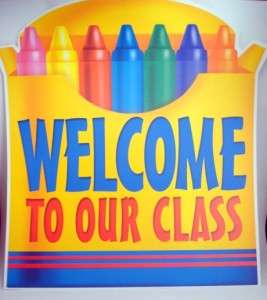 WELCOME TO CLASS Sign Teacher Supplies Reversible Chart  