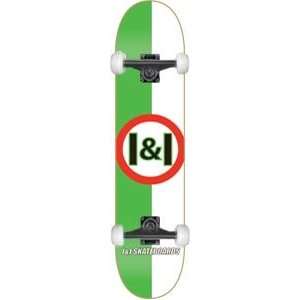  I&I Skateboard Emblem   7.75 Green w/ Essential Trucks 