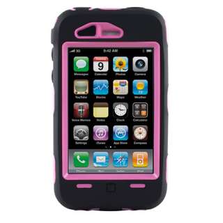 New Black and Pink Otterbox Defender Case for iPhone 3 3G 3GS  