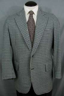 Hickey Freeman VTG tweed houndstooth sport coat, ~42R  