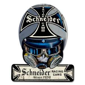  Schneider Cams Helmet Helmet Metal Sign