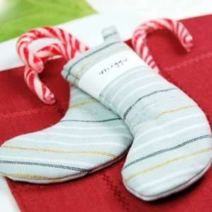  Metallic Striped Christmas Stockings (2 Sets of 4) Health 