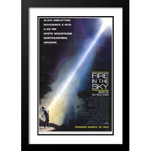  Fire in the Sky 20x26 Framed and Double Matted Movie 