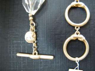 jones new york NECKLACE BRUSHED GOLD STONES beads jewelry  