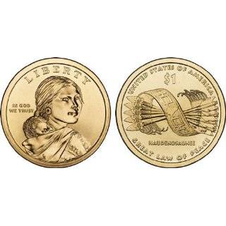 2010 P & D Mint Set Native American Sacagawea Golden $1 Dollar Two 