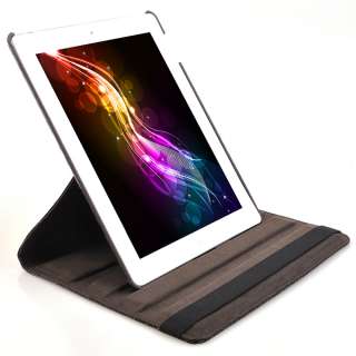 Fr New iPad 3rd 2 360° Leather Case Smart Cover W/Free Screen 