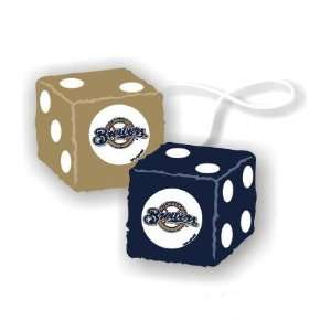  MLB Auto Dice (Set of Two)   Milwaukee Brewers Sports 