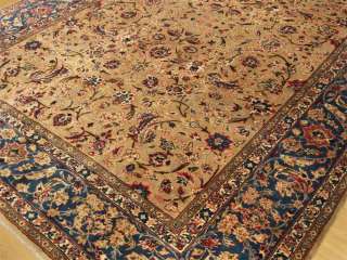   Handmade Real Fine Antique Over 90 Years Old Persian Isfahan Wool Rug