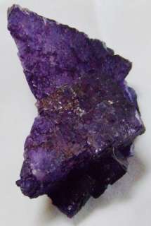 Purple Fluorite Crystal Mineral Specimen from Musqui Mexico 2 1/2 x 
