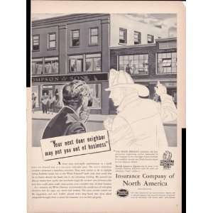  Insurance Company of North America 1939 Original Vintage 