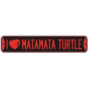   I LOVE MATAMATA TURTLE  STREET SIGN