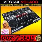 Vestax VCI 400 PRO AUDIO 4 CHANNEL DJ MIXER MIDI CONTROLLER & VIRTUAL 
