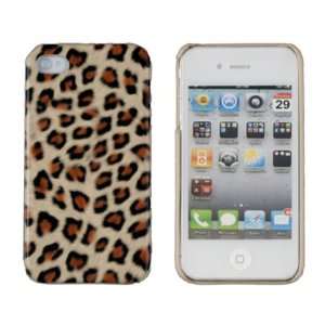  Orange Leopard Print Case for Apple iPhone 4, 4S (AT&T 