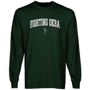  Delta State Fighting Okra Forest Green Logo Arch Long 