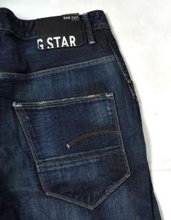 STAR G STAR Arc Loose Tapered Rugby Wash Blue Jeans 33/30  