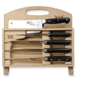  Iron Chef 5pc Knife Set with Cutting Board