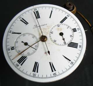 LONGINES CHRONOGRAPH POCKET WATCH MOVEMENT FOR REPAIR  