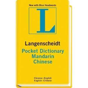  Langenscheidt Pocket Dictionary Mandarin Chinese Chinese 