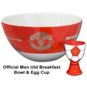  Man Utd Bowl & Egg Cup