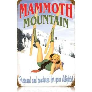  Mammoth Mountain Vintaged Metal Sign