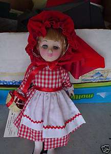 Vintage Effanbee Little Red Riding Hood Doll w Tags 11  