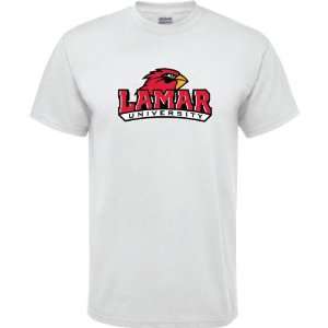  Lamar Cardinals White Youth Logo T Shirt: Sports 