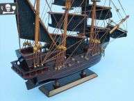 John Gows Revenge 14 Tall Model Pirate Ship Black  