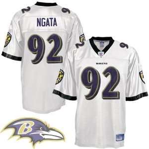  Baltimore Ravens #92 Haloti Ngata White Nfl Football 
