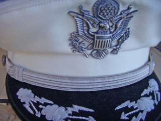 White Dress Colonel cap hat USAF VietNam era box Mint  