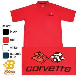  B Elite Designs BDC3EP104  RED L C3 Corvette Embroidered 