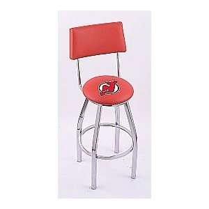  New Jersey Devils HBS Steel Logo Stool with Back and L8C4 