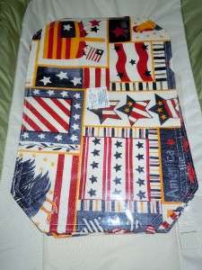 4pc Set July 4th Independance Reversible Placemats NEW  