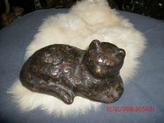 GREAT VINTAGE (PATCHWORK CAT) SIGNED, sculpted, old!!!  