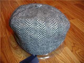 Kangol Herringbone 504 Tweed Ivy Cap sizes M L XL  
