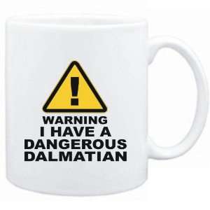  Mug White  WARNING : DANGEROUS Dalmatian  Dogs: Sports 