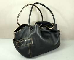 Cole Haan Village Black/Latter Large Lunch Tote Purse Bag NEW NWT 