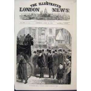  1874 Dr Livingstones Remains Southampton Old Print