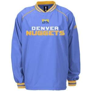  Adidas Denver Nuggets Powder Blue Hot Jacket: Sports 